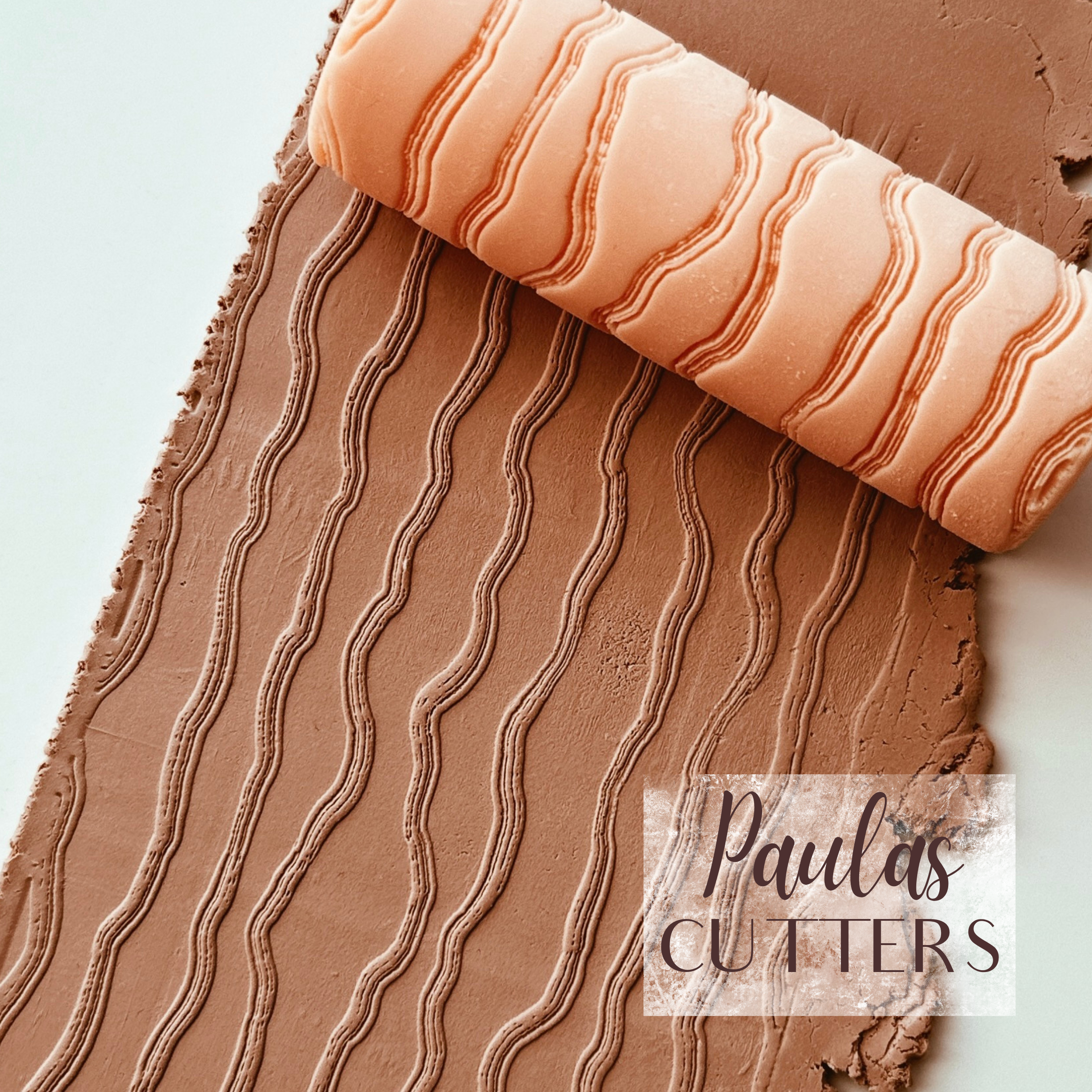 polymer clay texture roller abstract geometric pattern