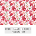 High quality water-soluble transfer paper applied on polymer clay, vibrant detailed pattern