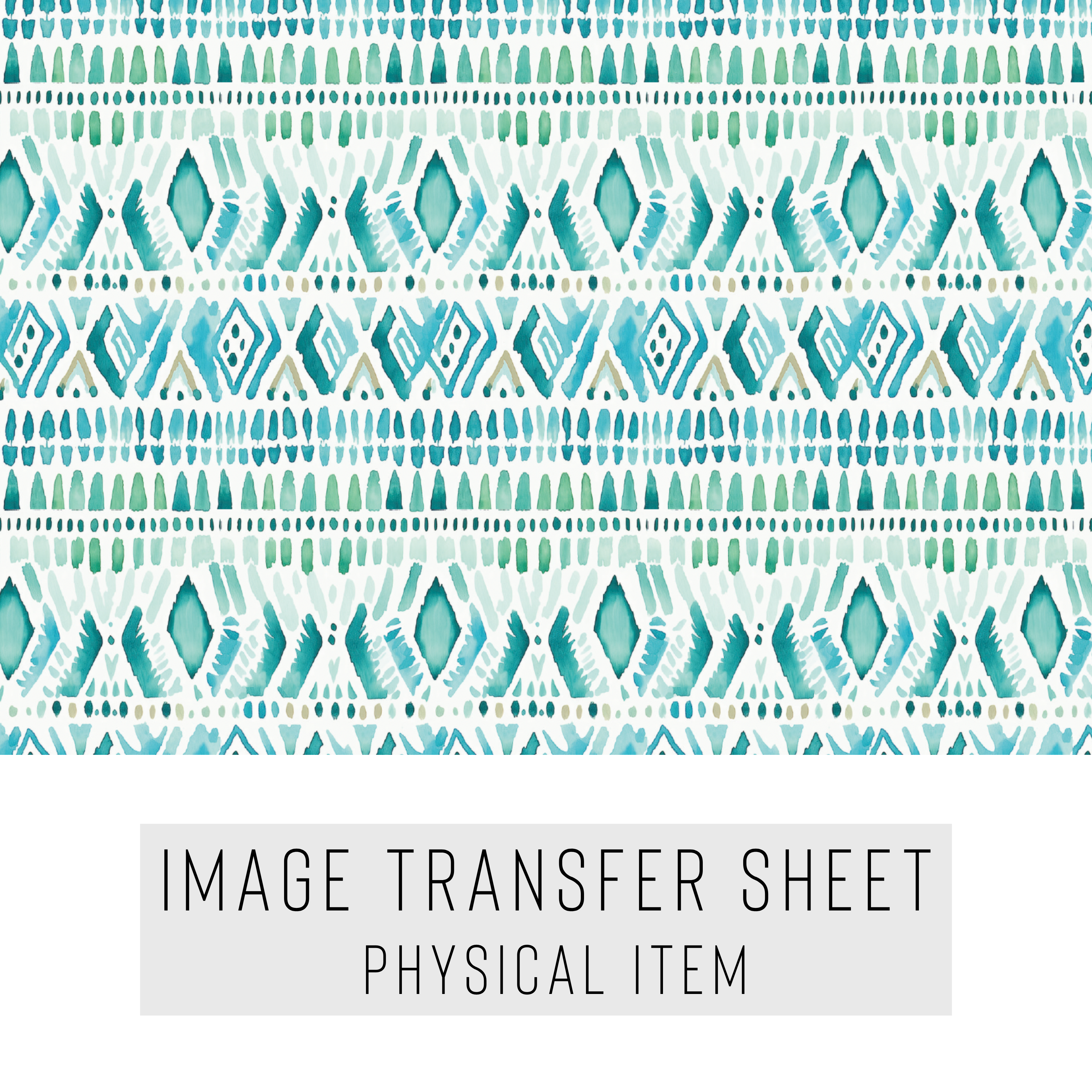 High quality water-soluble transfer paper applied on polymer clay, vibrant detailed pattern