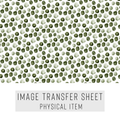 High quality water-soluble transfer paper applied on polymer clay, vibrant detailed pattern