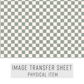 High quality water-soluble transfer paper applied on polymer clay, vibrant detailed pattern