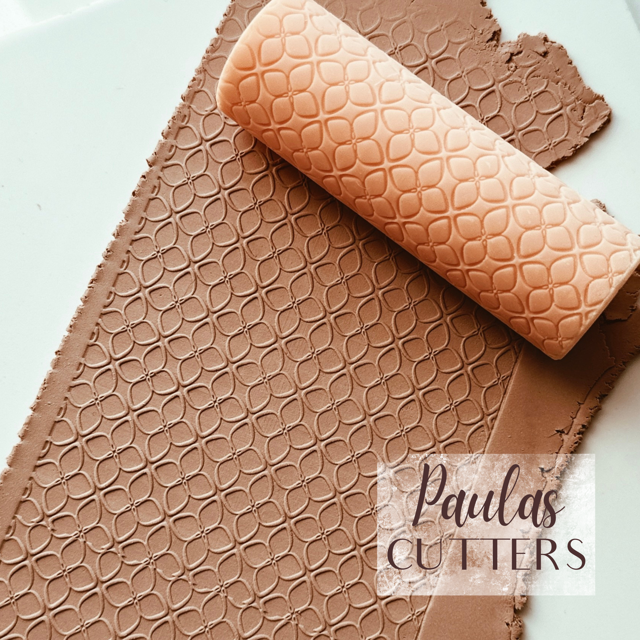 polymer clay texture roller abstract geometric pattern