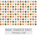 High quality water-soluble transfer paper applied on polymer clay, vibrant detailed pattern