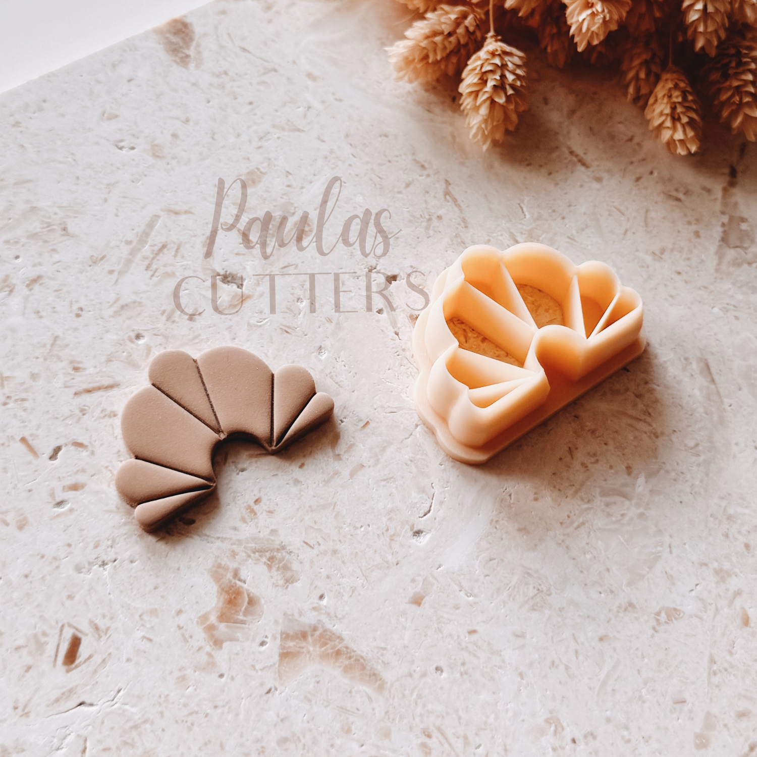 Polymer Clay Cutter, Fan Shapes, Modern Earring Cutter Tool, Clay Cutters for Jewelry Making, M-18