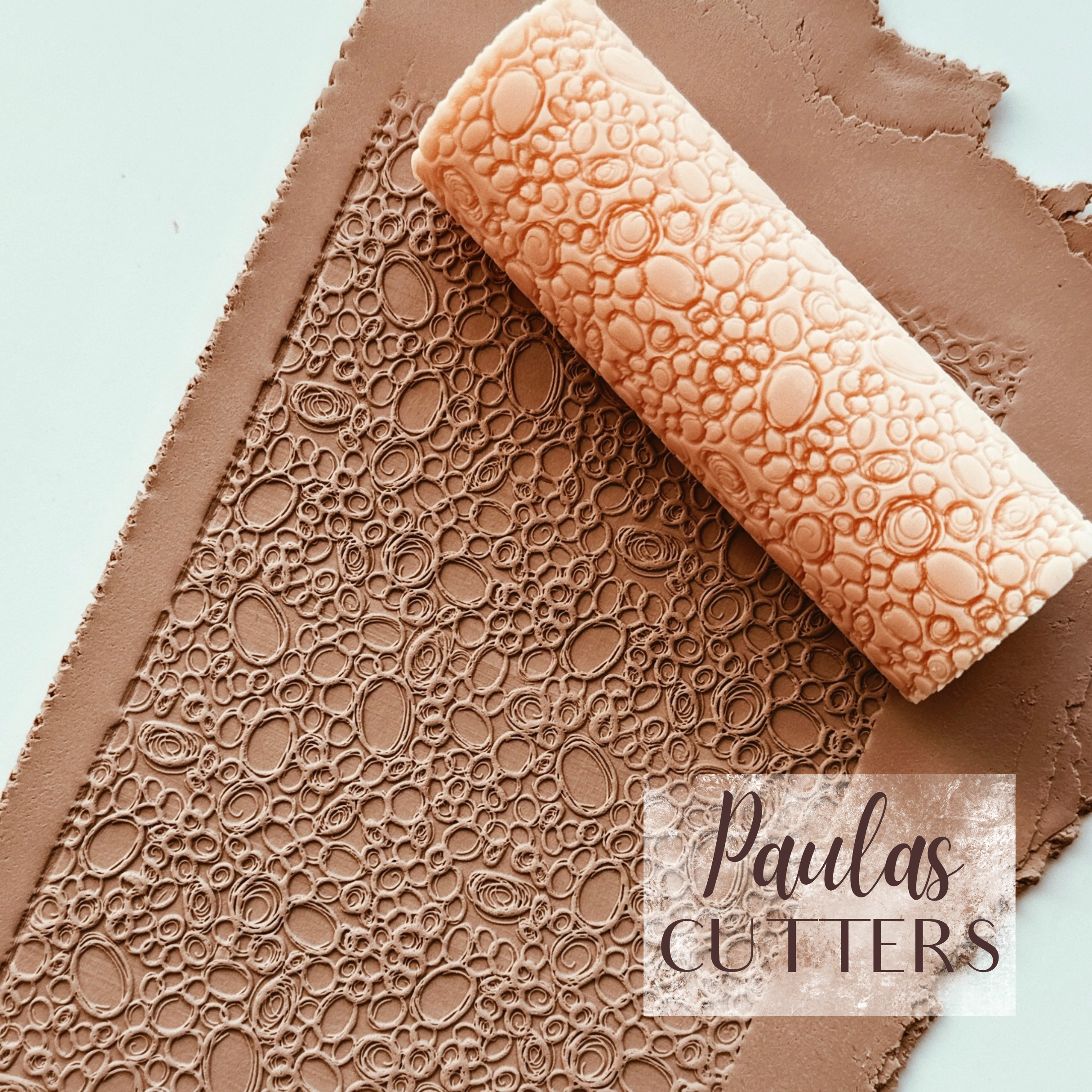 polymer clay texture roller abstract geometric pattern