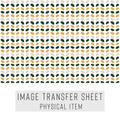 High quality water-soluble transfer paper applied on polymer clay, vibrant detailed pattern
