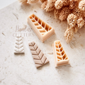 Polymer Clay Cutter, Textured Leaf Shape, Botanical Earring Cutter Tool, Clay Cutter for Jewelry, A-11
