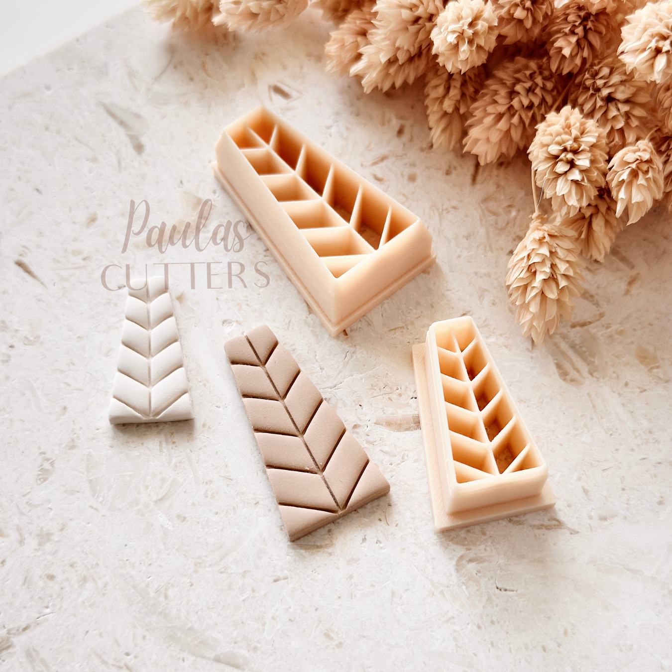 Polymer Clay Cutter, Textured Leaf Shape, Botanical Earring Cutter Tool, Clay Cutter for Jewelry, A-11