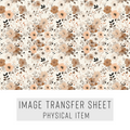 High quality water-soluble transfer paper applied on polymer clay, vibrant detailed pattern