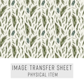 High quality water-soluble transfer paper applied on polymer clay, vibrant detailed pattern
