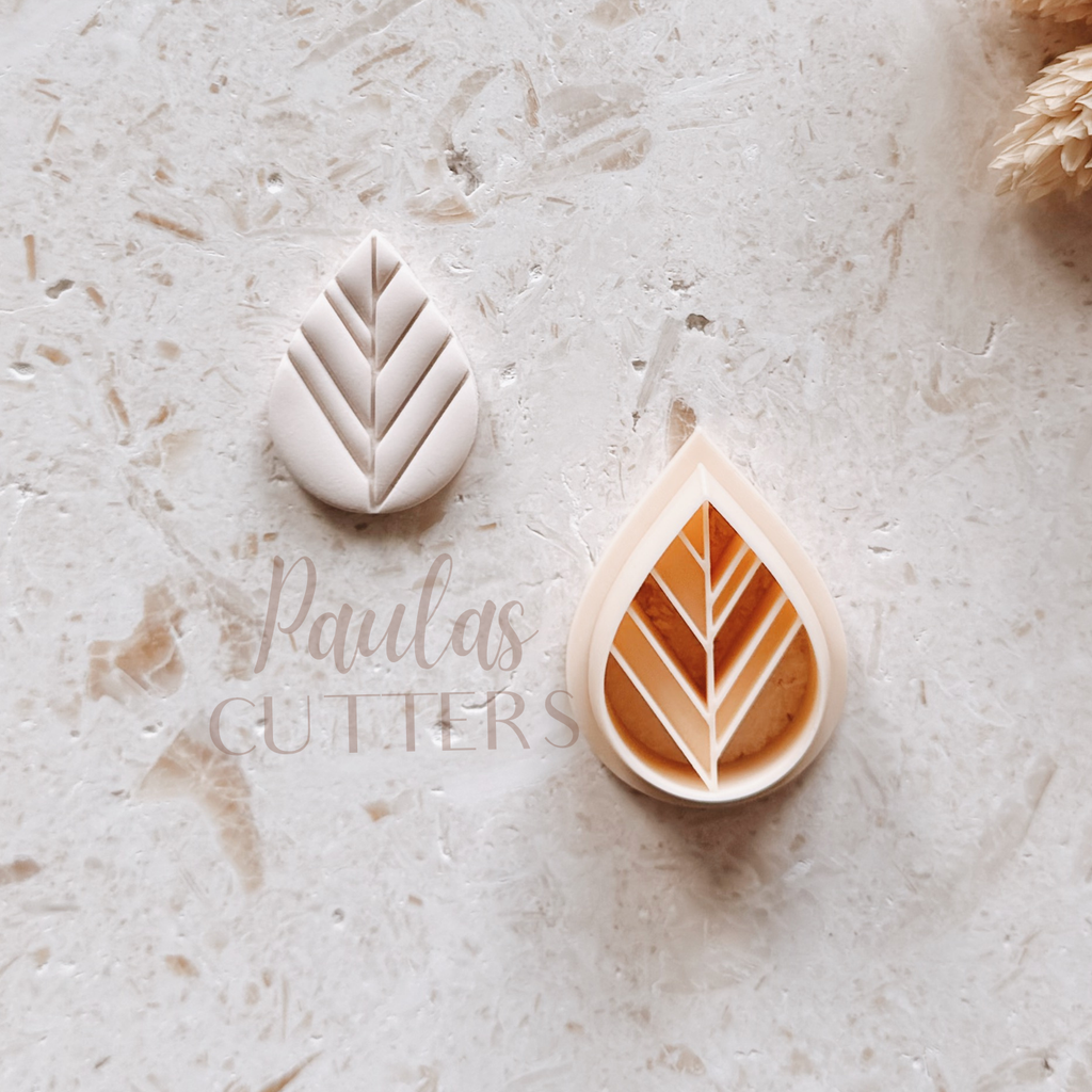 Polymer Clay Cutter, Leaf Shapes, Earring Cutter Tool, Clay Cutters for Jewelry Making, M-09