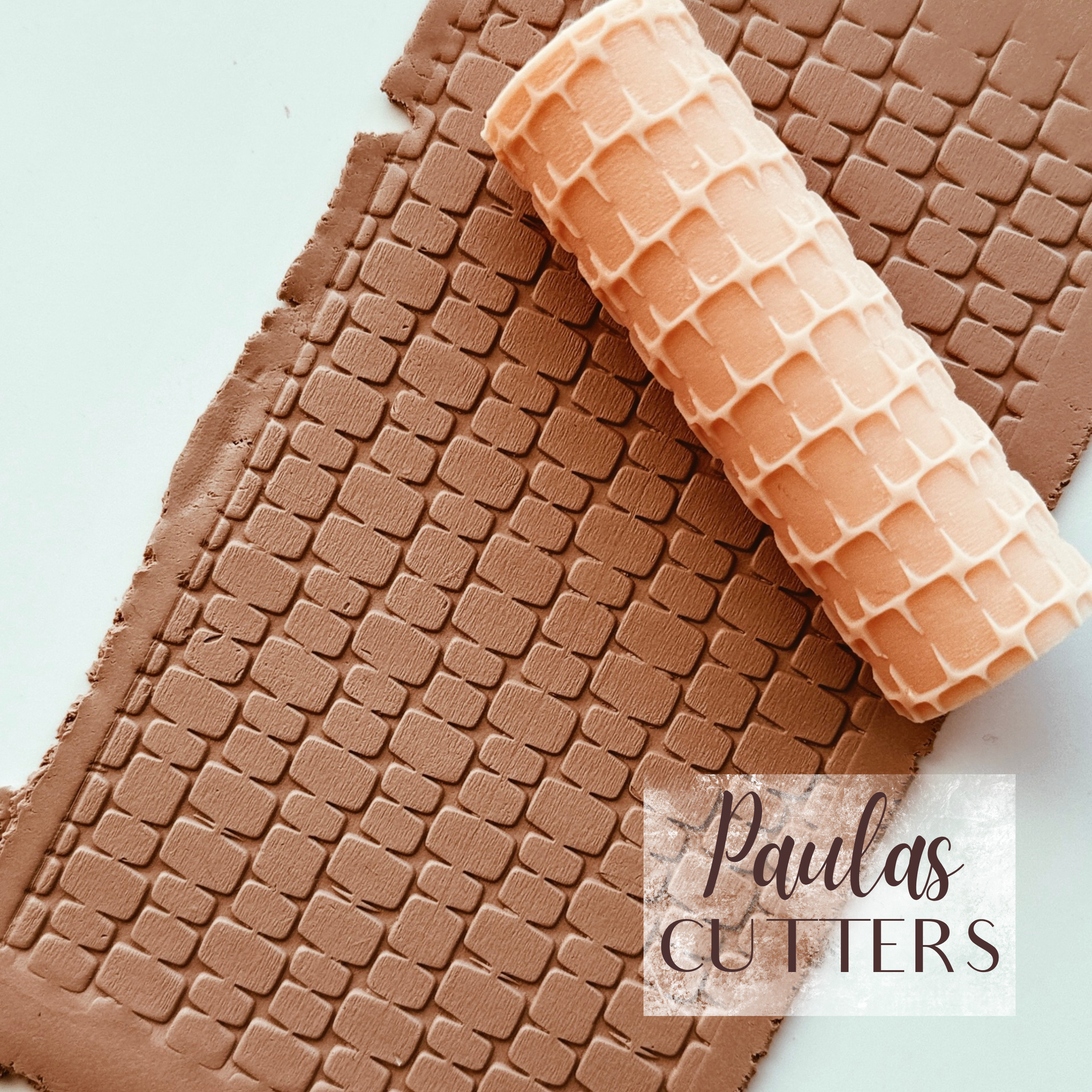 polymer clay texture roller abstract geometric pattern