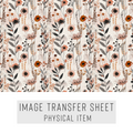 High quality water-soluble transfer paper applied on polymer clay, vibrant detailed pattern
