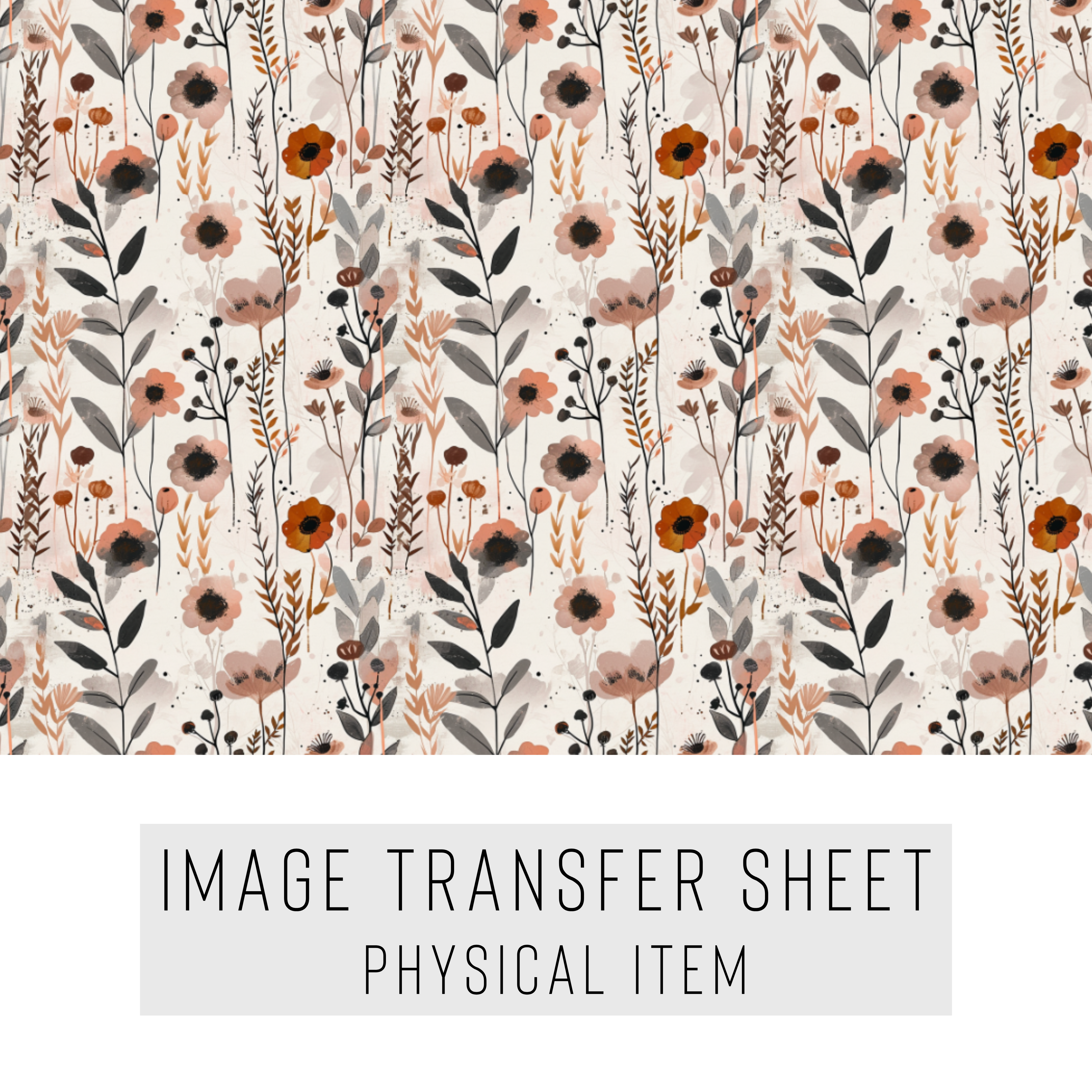 High quality water-soluble transfer paper applied on polymer clay, vibrant detailed pattern