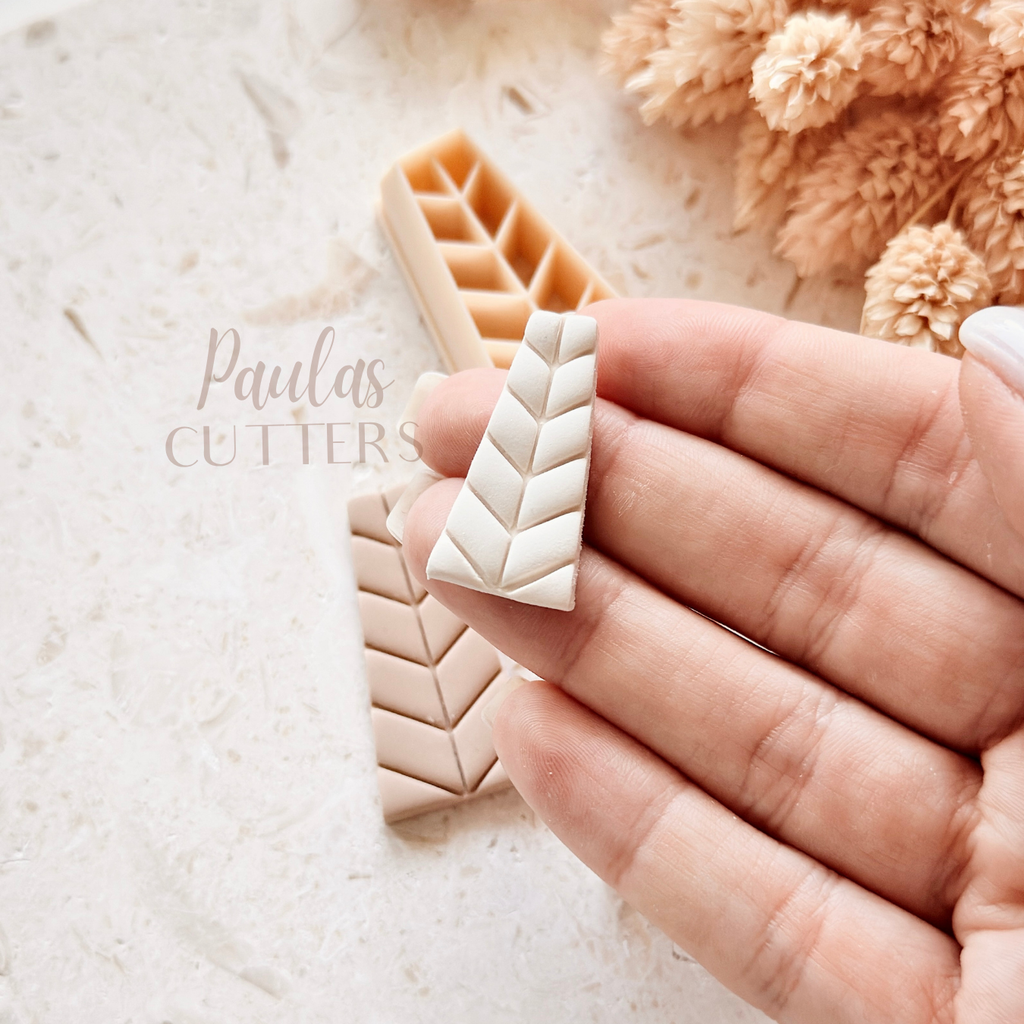 Polymer Clay Cutter, Textured Leaf Shape, Botanical Earring Cutter Tool, Clay Cutter for Jewelry, A-11