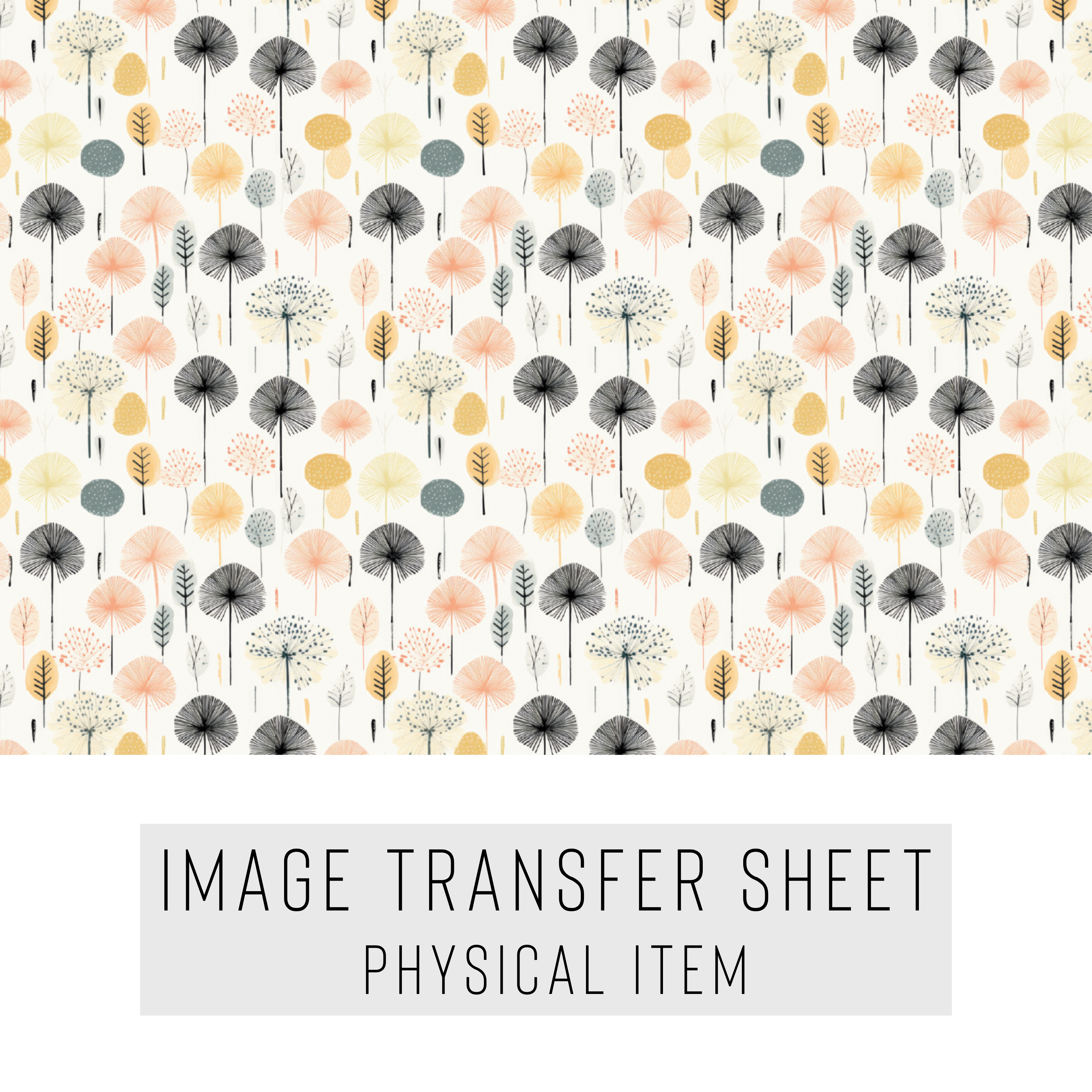 High quality water-soluble transfer paper applied on polymer clay, vibrant detailed pattern