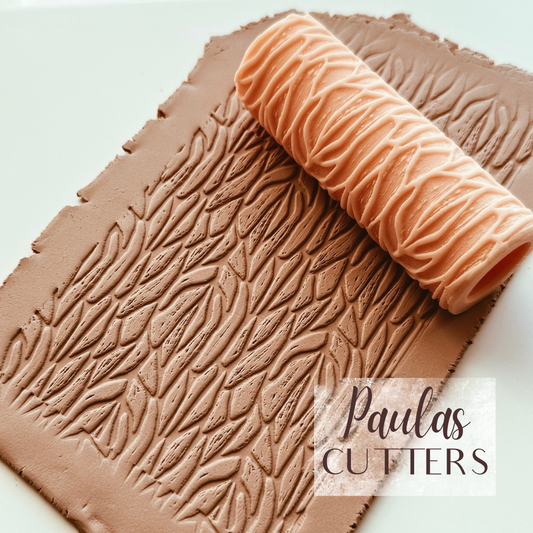 polymer clay texture roller abstract geometric pattern