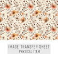 High quality water-soluble transfer paper applied on polymer clay, vibrant detailed pattern