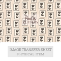 Papier transfert pour pâte polymère – Feuille hydrosoluble TP-455