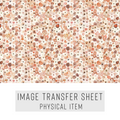High quality water-soluble transfer paper applied on polymer clay, vibrant detailed pattern