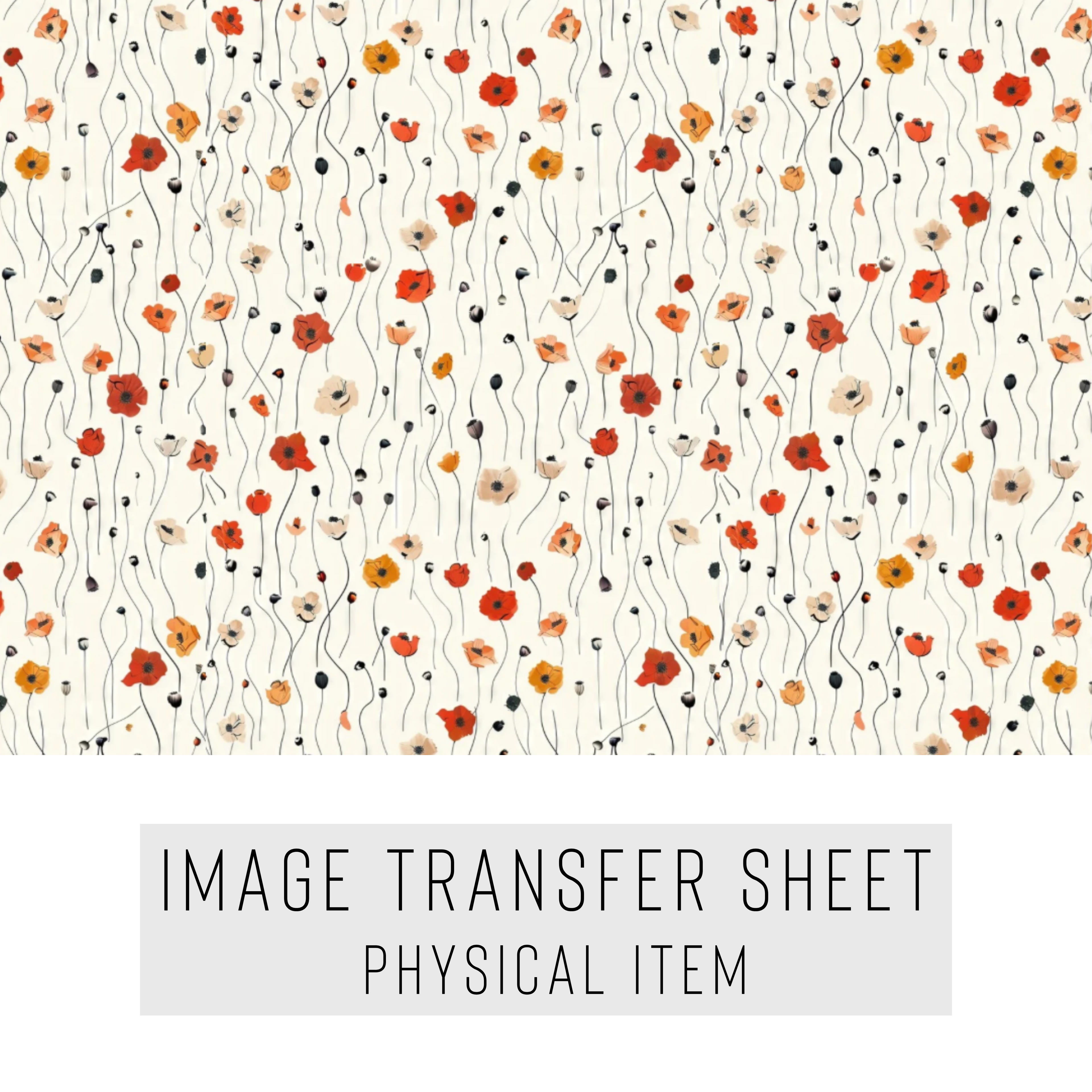 High quality water-soluble transfer paper applied on polymer clay, vibrant detailed pattern