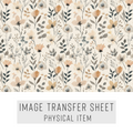 High quality water-soluble transfer paper applied on polymer clay, vibrant detailed pattern