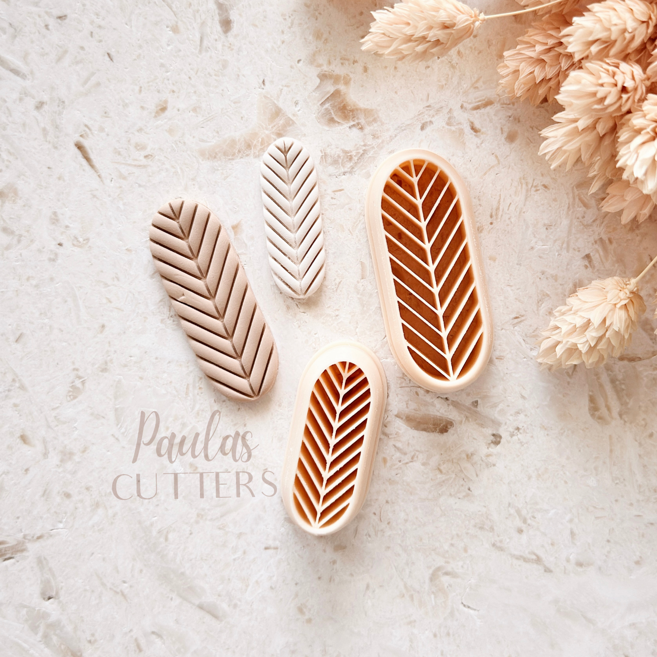 Polymer Clay Cutter, Long Leaf Shape, Minimal Botanical Earring Cutter Tool, Clay Cutter for Jewelry, A-12