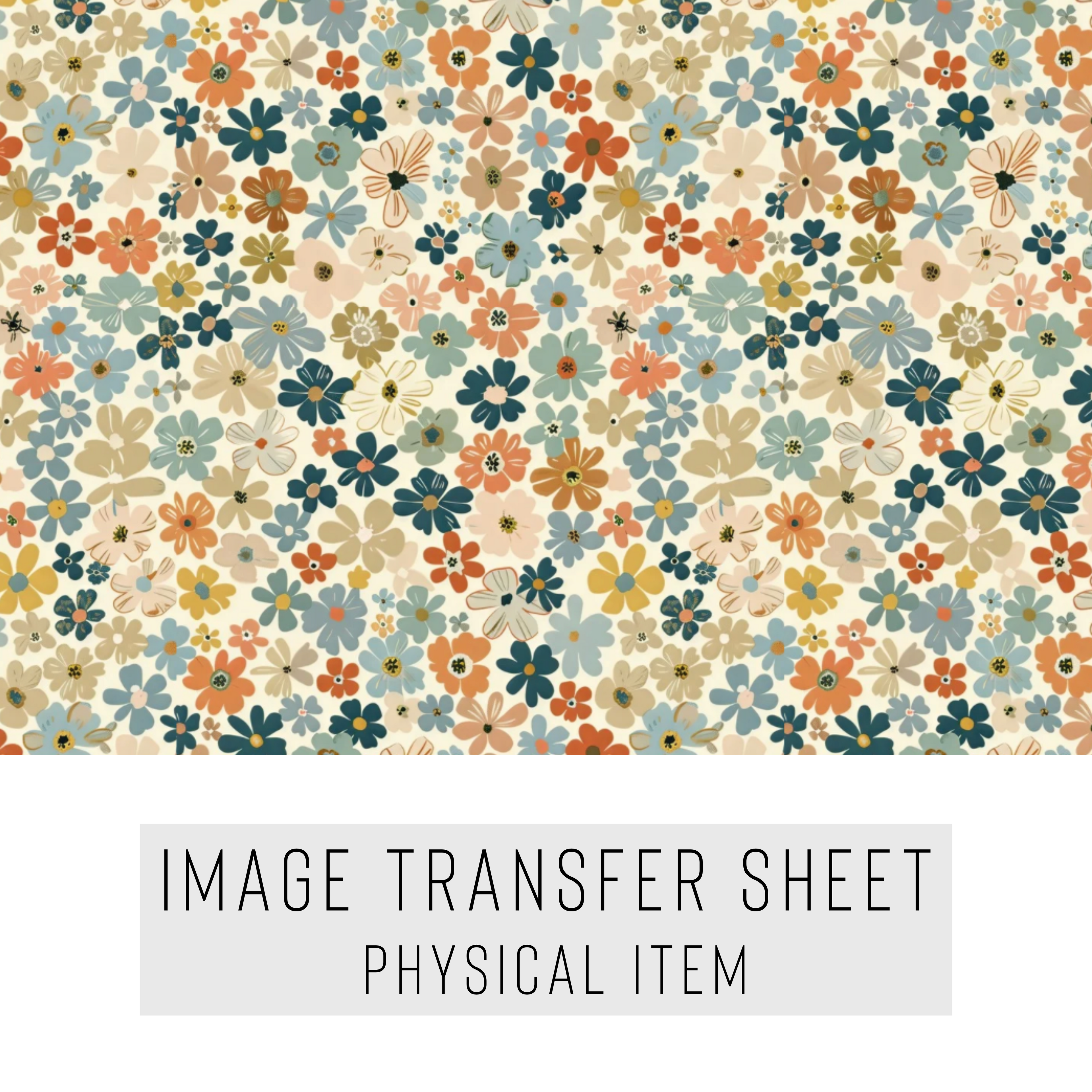 High quality water-soluble transfer paper applied on polymer clay, vibrant detailed pattern