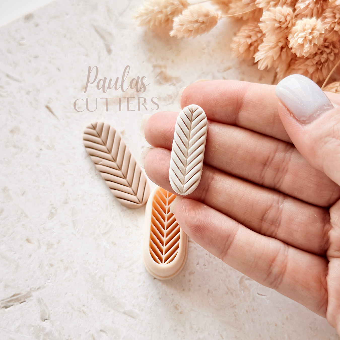 Polymer Clay Cutter, Long Leaf Shape, Minimal Botanical Earring Cutter Tool, Clay Cutter for Jewelry, A-12