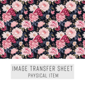 High quality water-soluble transfer paper applied on polymer clay, vibrant detailed pattern