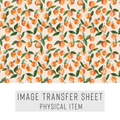 High quality water-soluble transfer paper applied on polymer clay, vibrant detailed pattern