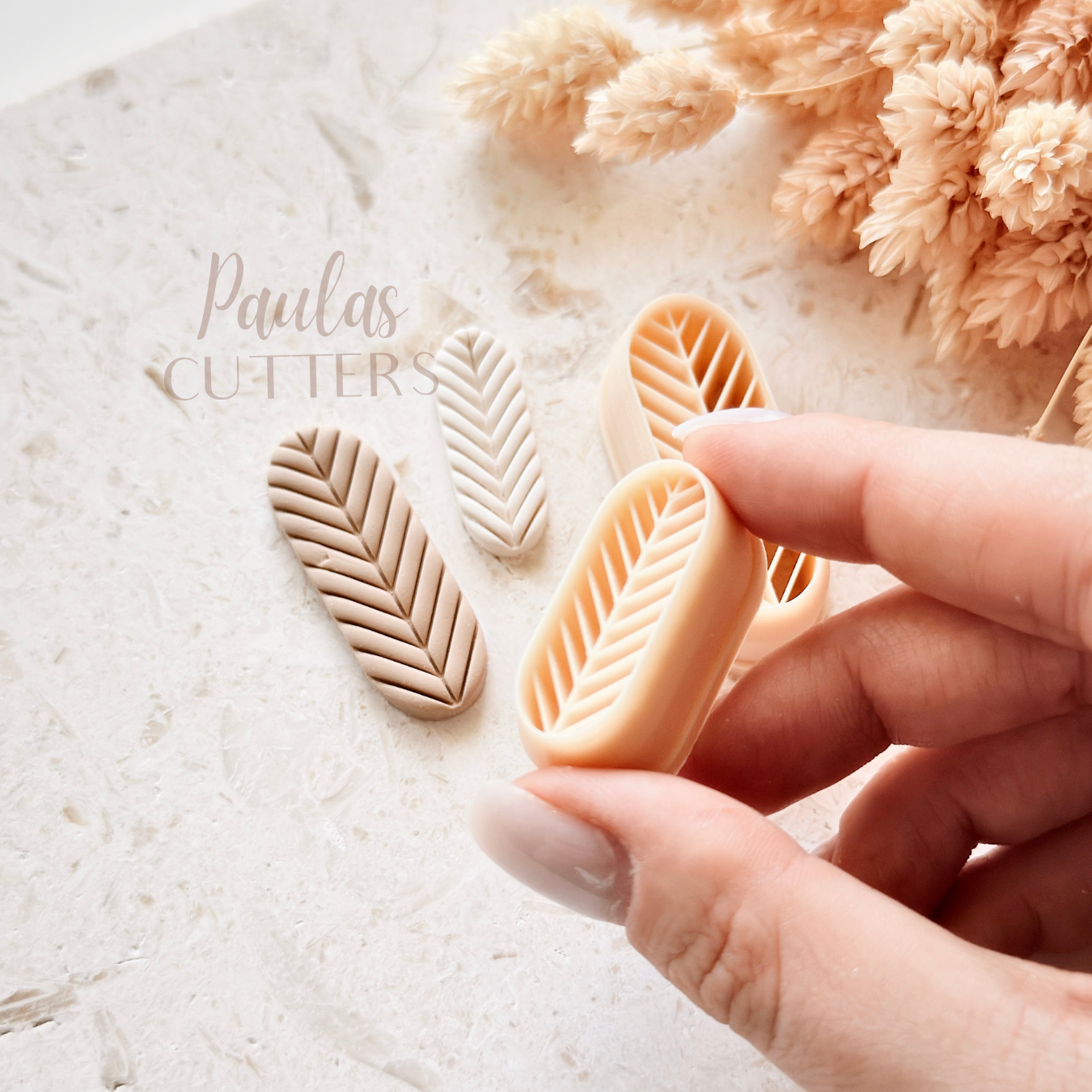 Polymer Clay Cutter, Long Leaf Shape, Minimal Botanical Earring Cutter Tool, Clay Cutter for Jewelry, A-12