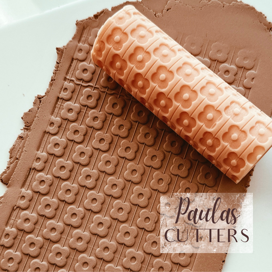 polymer clay texture roller abstract geometric pattern