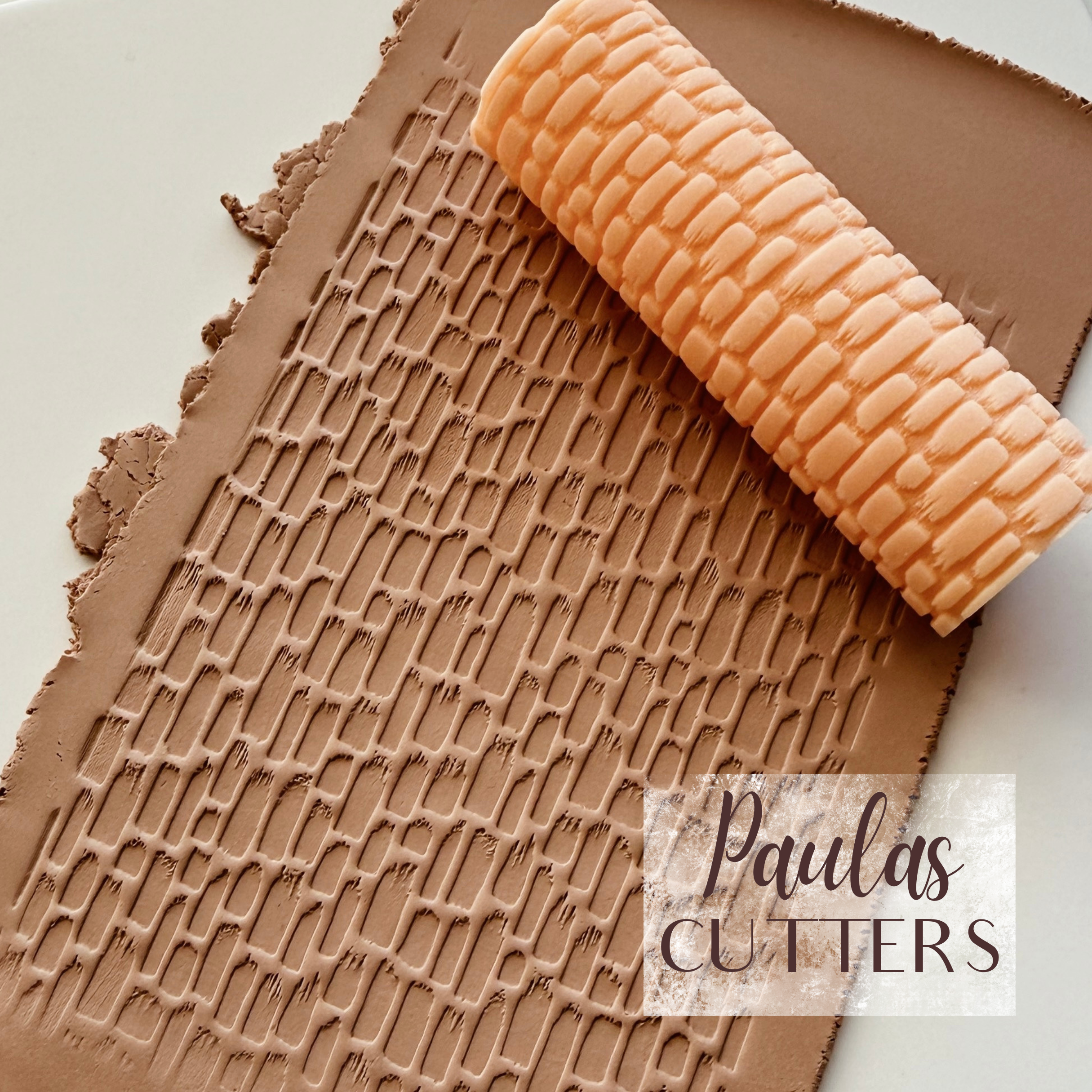 polymer clay texture roller abstract geometric pattern