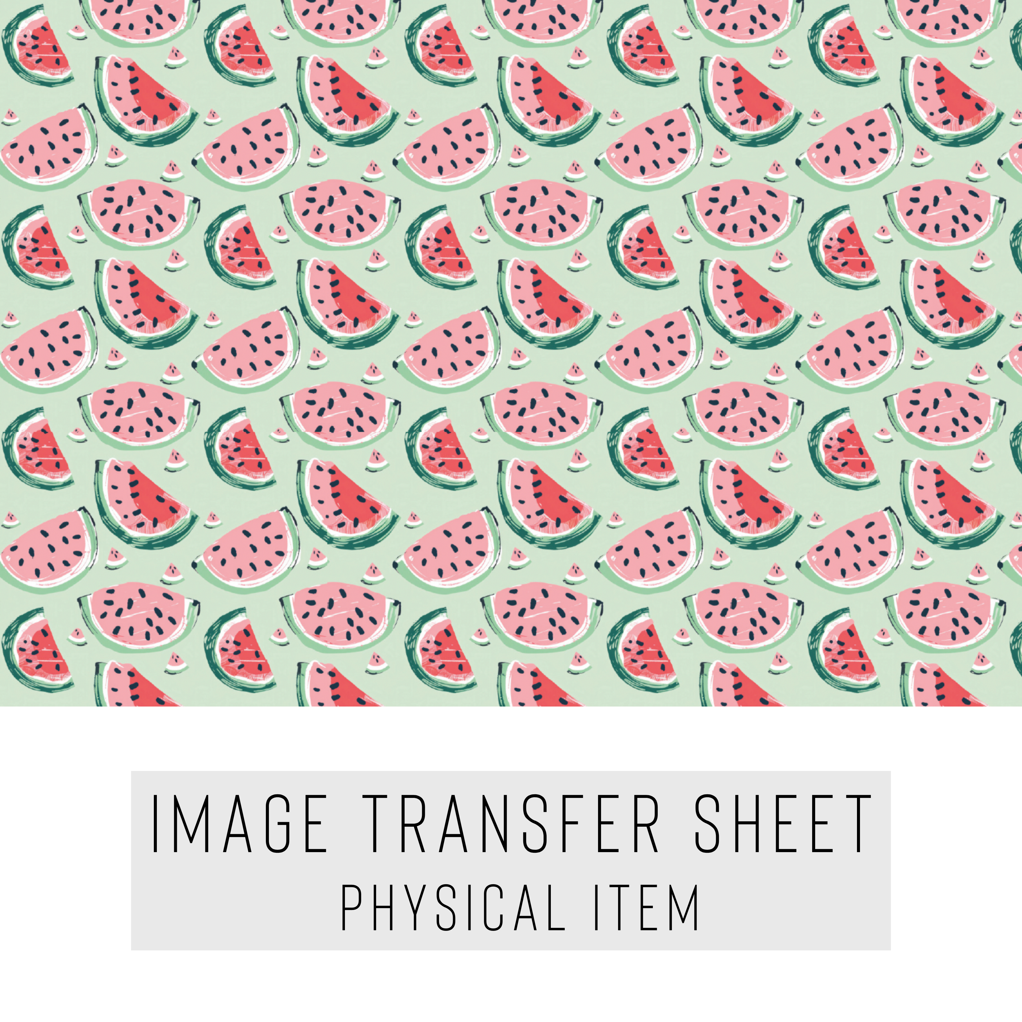 High quality water-soluble transfer paper applied on polymer clay, vibrant detailed pattern