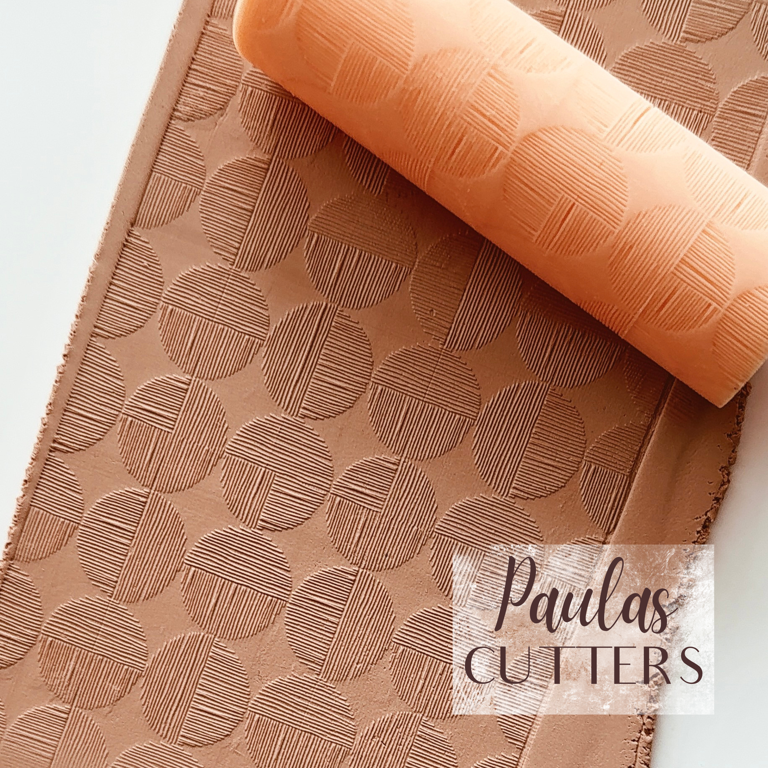 polymer clay texture roller abstract geometric pattern