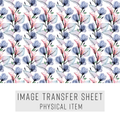 High quality water-soluble transfer paper applied on polymer clay, vibrant detailed pattern