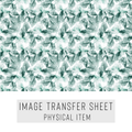 High quality water-soluble transfer paper applied on polymer clay, vibrant detailed pattern