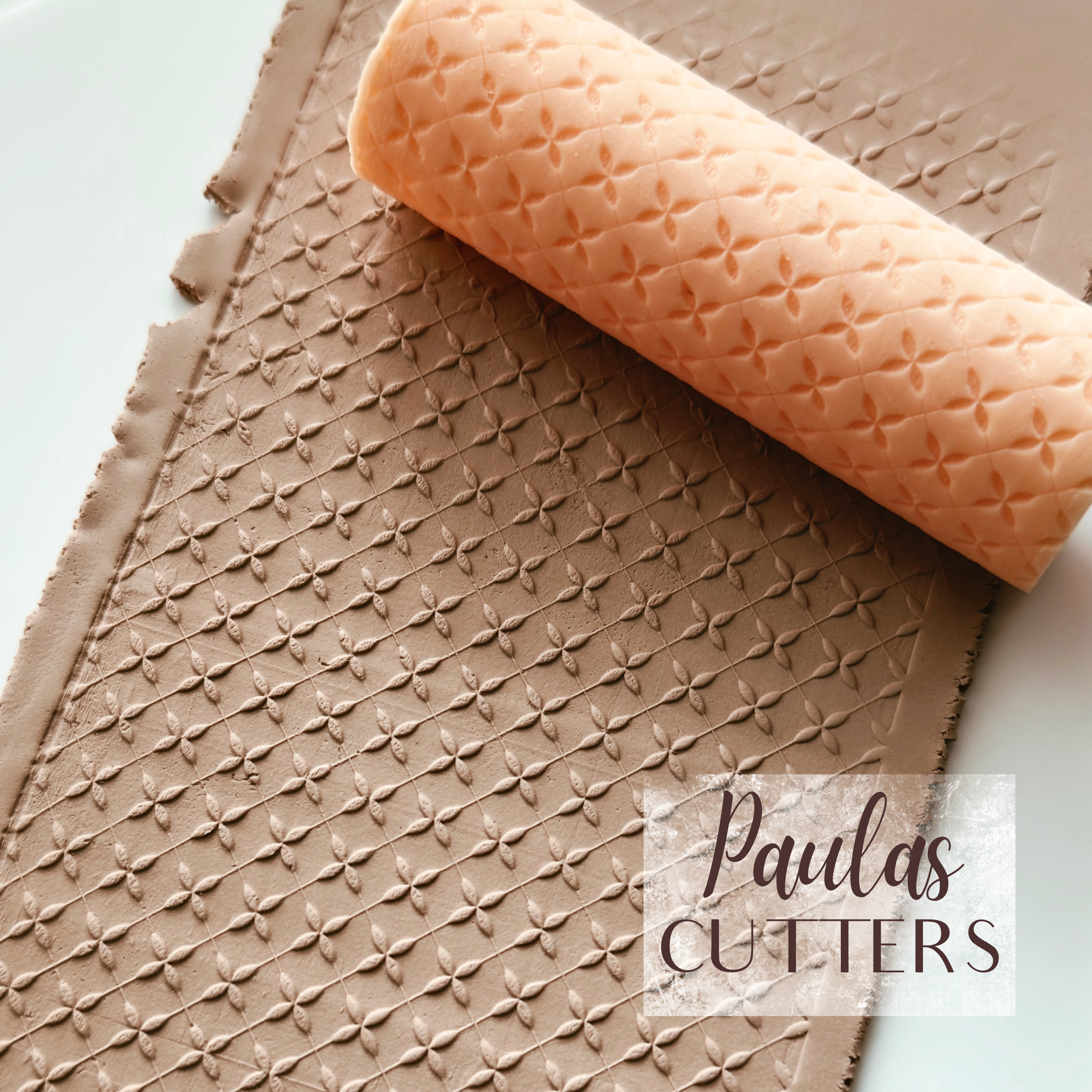 polymer clay texture roller abstract geometric pattern