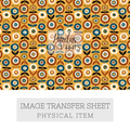 Polymer Clay Transfer Paper – Retro Geometric Floral Pattern for Clay Earrings & DIY Jewelry – TP-561
