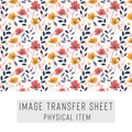 High quality water-soluble transfer paper applied on polymer clay, vibrant detailed pattern