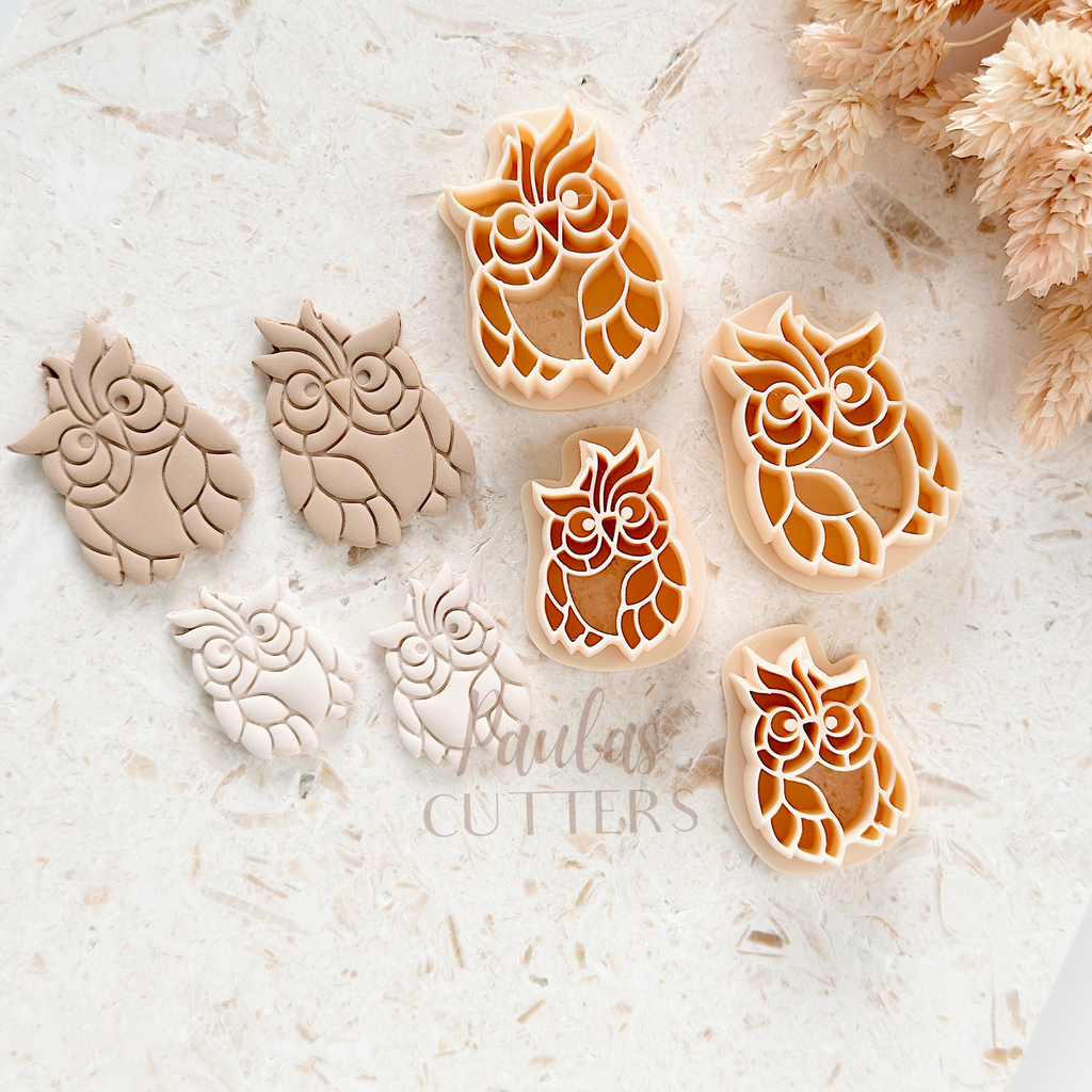 Polymer Clay Cutter, Owl Shapes, Animal Earring Cutter Tool, Clay Cutters for Jewelry Making, F-11