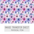High quality water-soluble transfer paper applied on polymer clay, vibrant detailed pattern