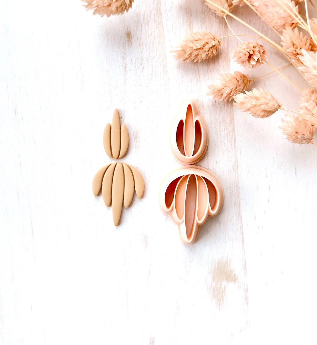 High quality polymer clay cutter creating clean sharp cuts for earrings and jewelry making