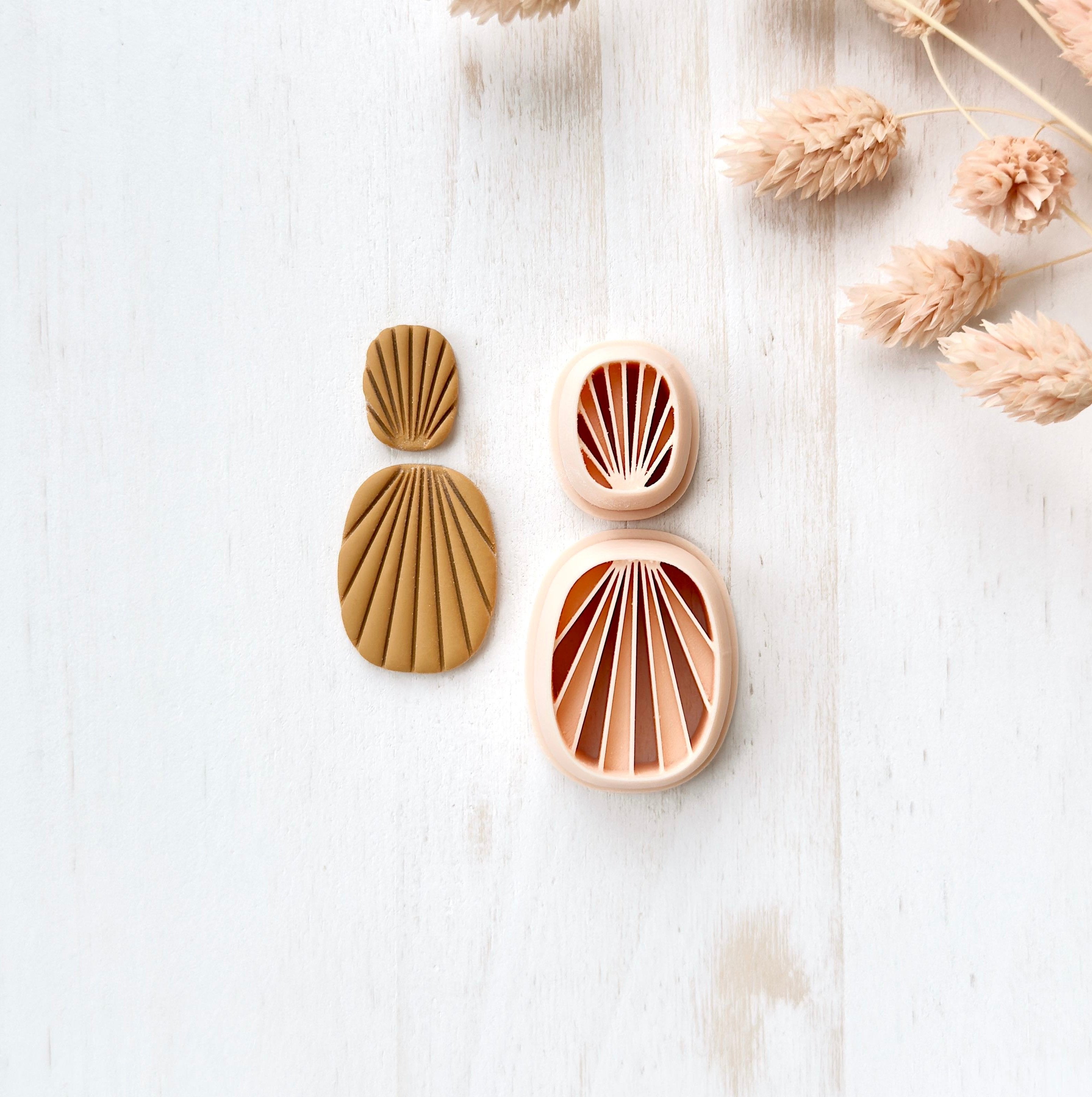 High quality polymer clay cutter creating clean sharp cuts for earrings and jewelry making