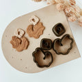 High quality polymer clay cutter creating clean sharp cuts for earrings and jewelry making