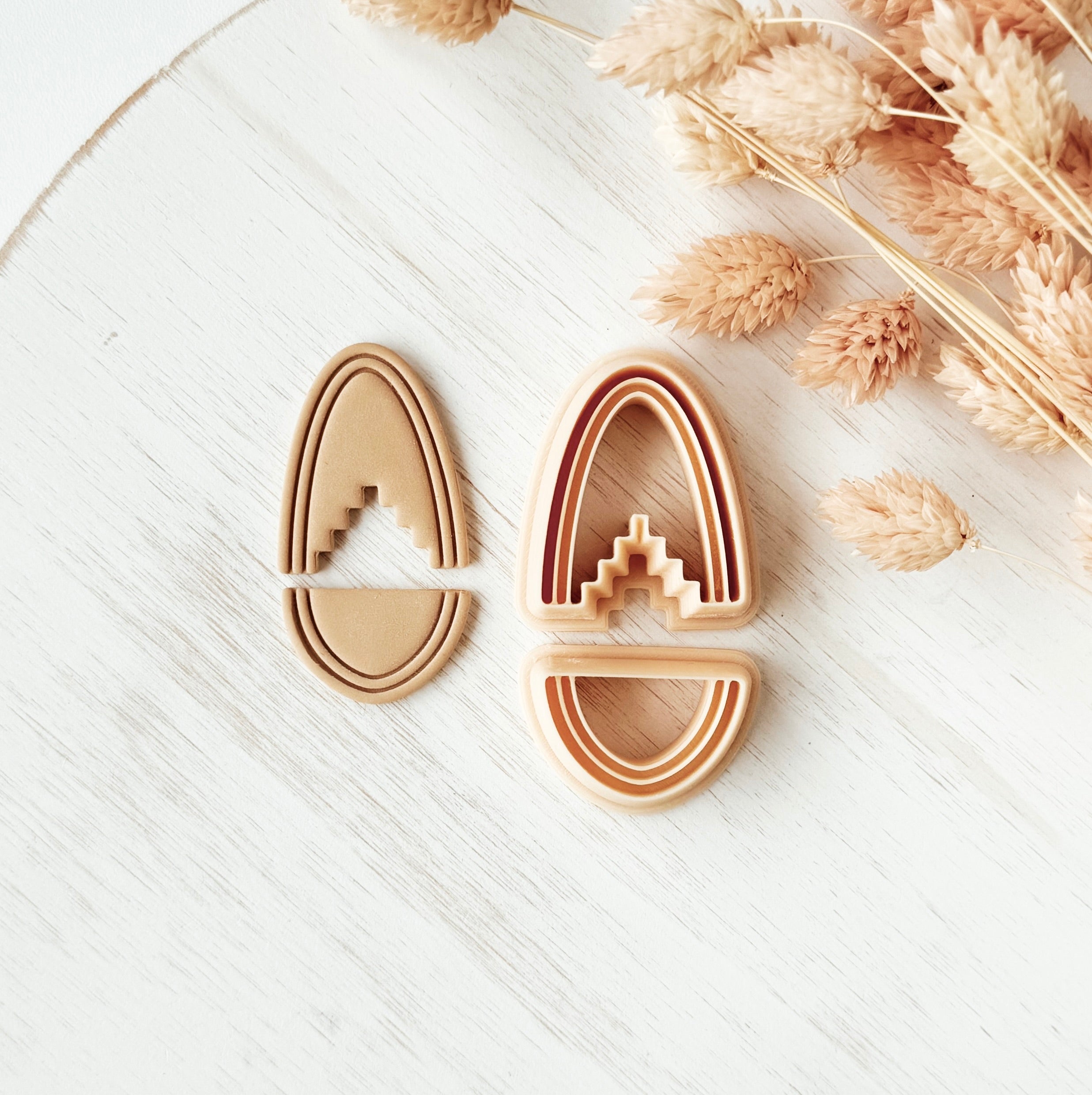 High quality polymer clay cutter creating clean sharp cuts for earrings and jewelry making