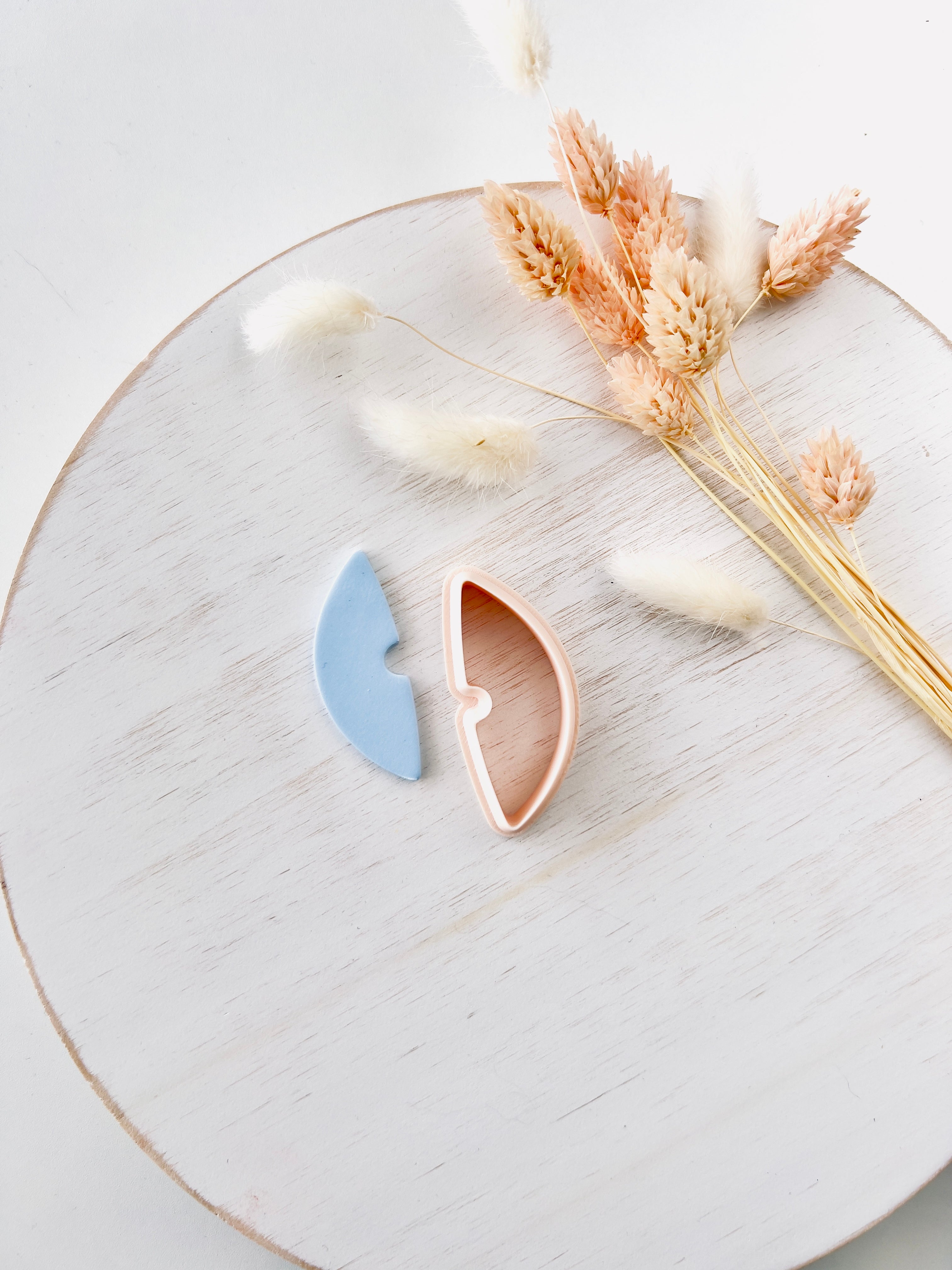 High quality polymer clay cutter creating clean sharp cuts for earrings and jewelry making