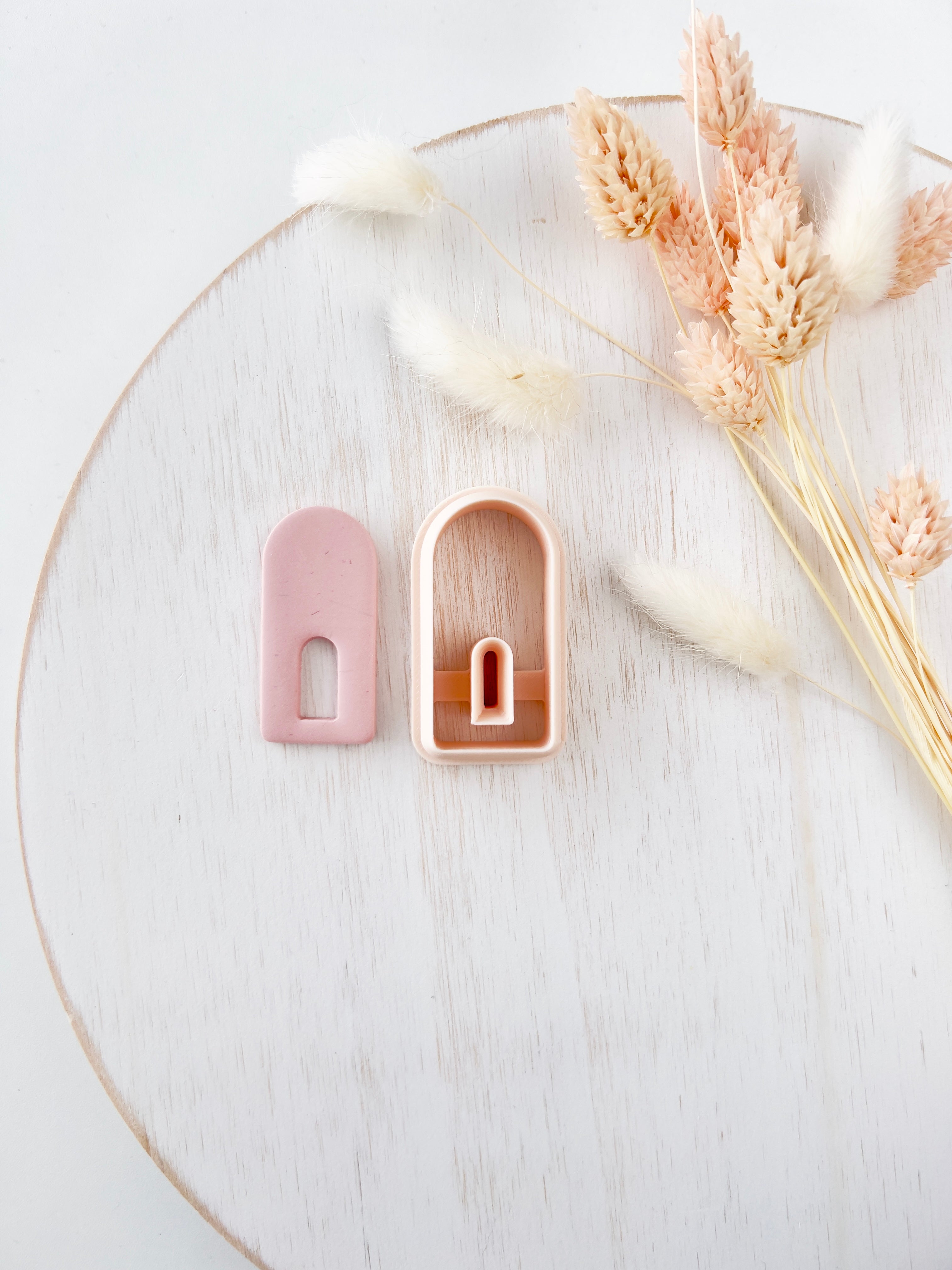 High quality polymer clay cutter creating clean sharp cuts for earrings and jewelry making