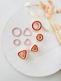 High quality polymer clay cutter creating clean sharp cuts for earrings and jewelry making